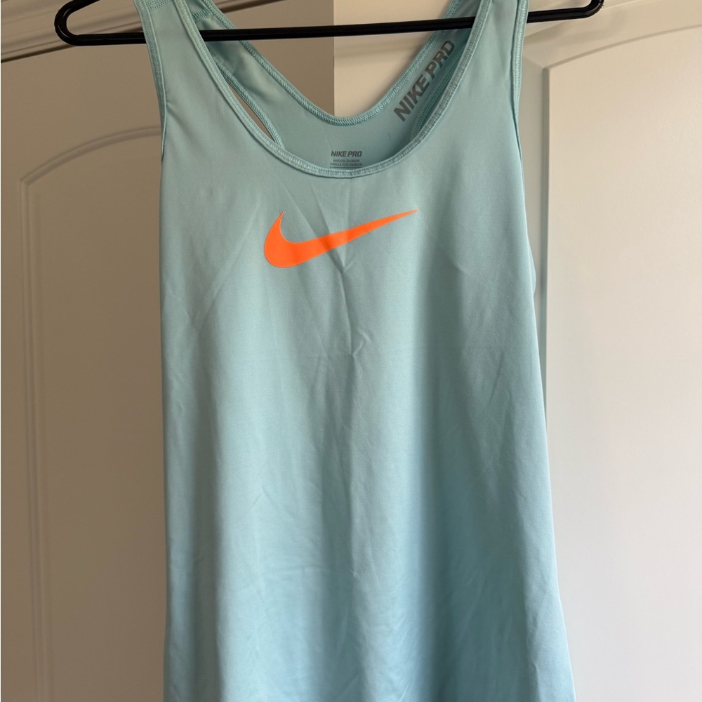 Nike Pro Sky Blue Athletic Tank